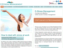 Tablet Screenshot of e-stressmanagement.com